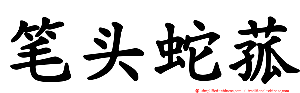 笔头蛇菰