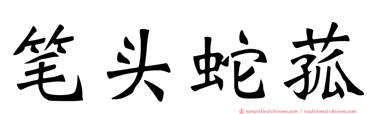 笔头蛇菰