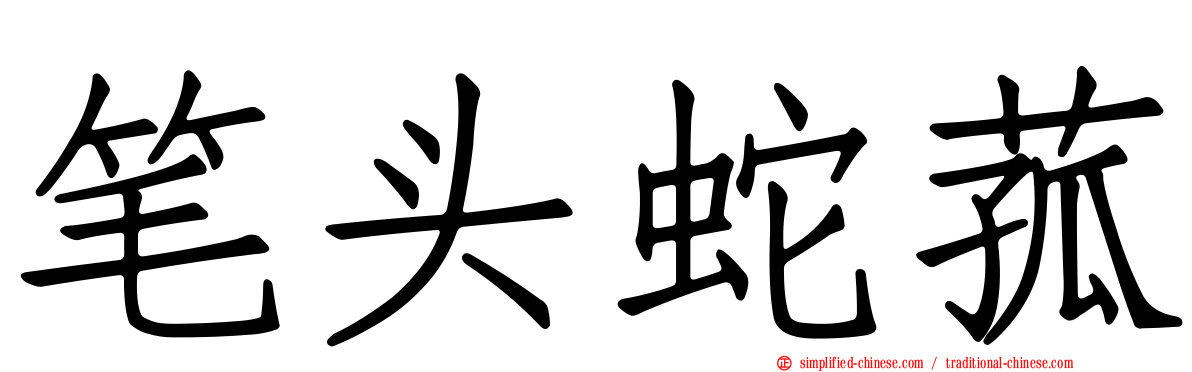 笔头蛇菰