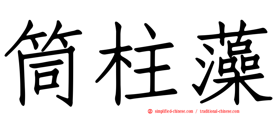筒柱藻