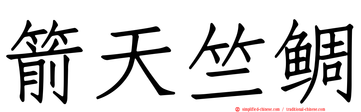 箭天竺鲷