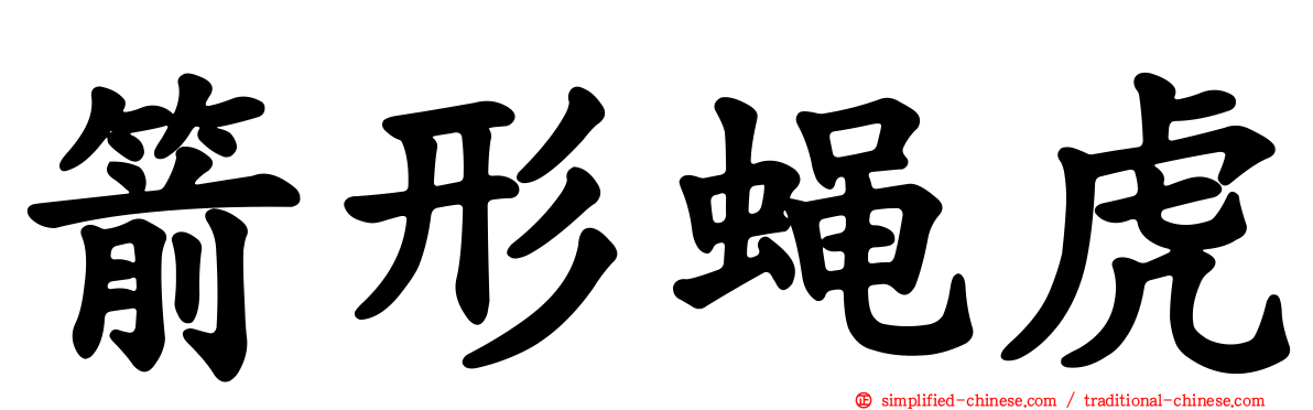 箭形蝇虎
