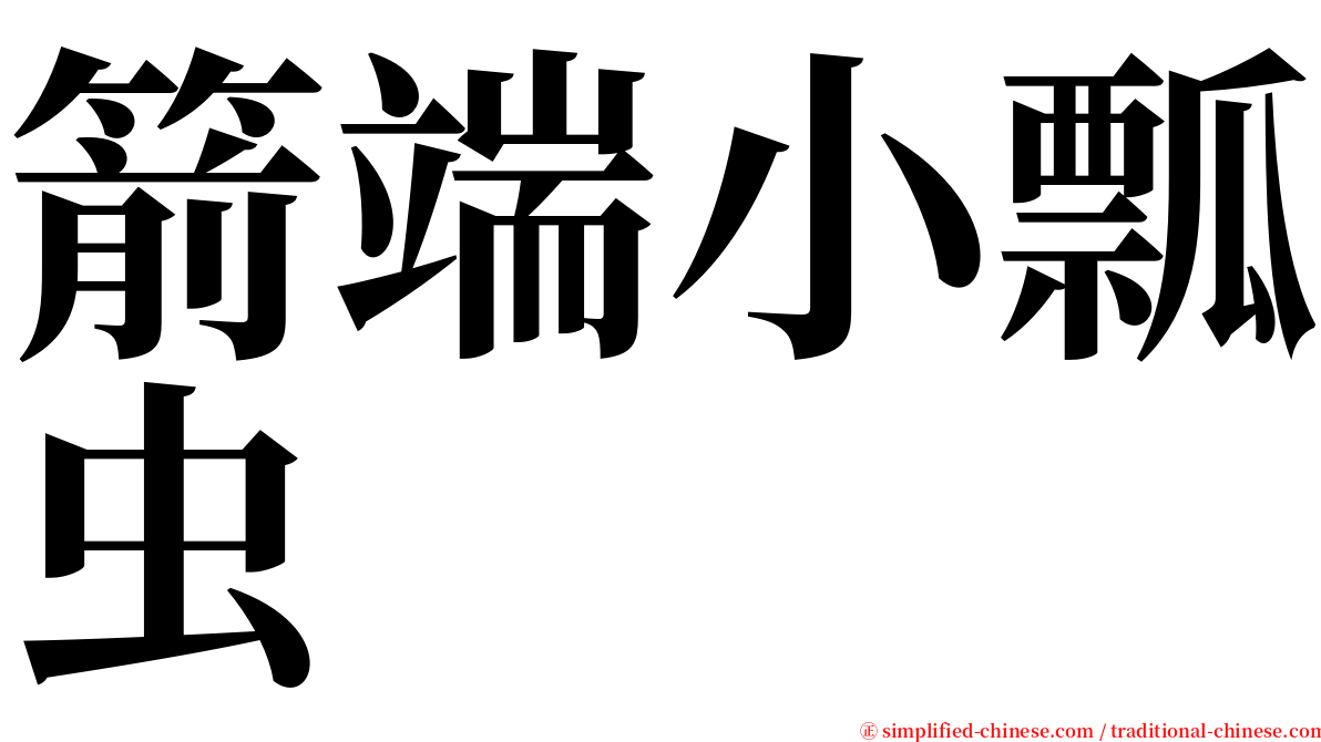 箭端小瓢虫 serif font