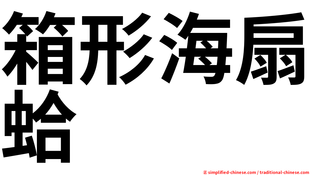 箱形海扇蛤
