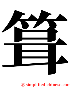 箿 serif font