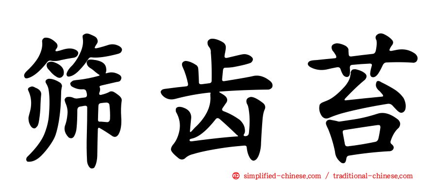 筛齿苔