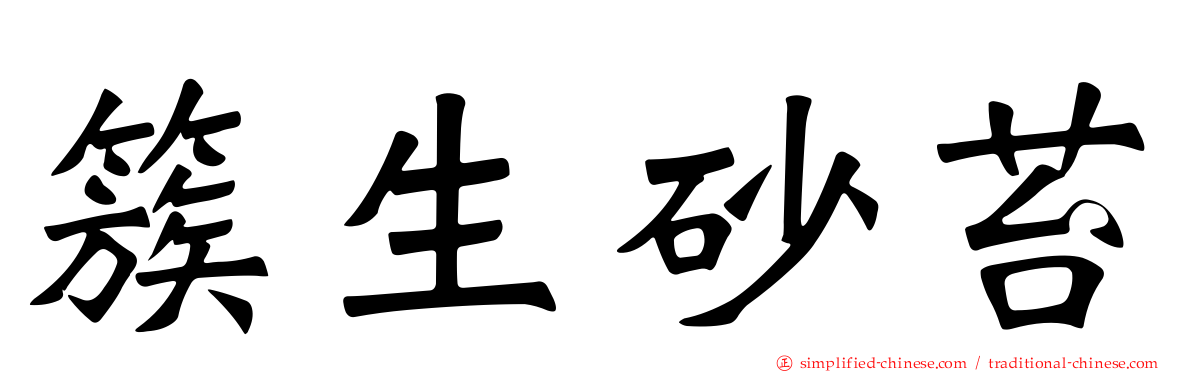 簇生砂苔