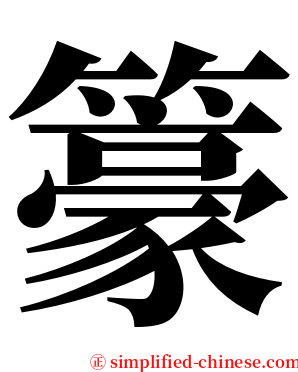 籇 serif font