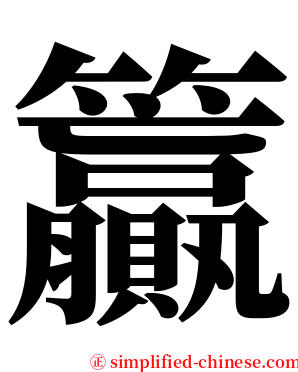 籯 serif font