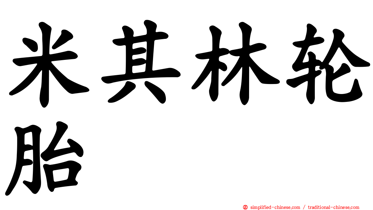 米其林轮胎