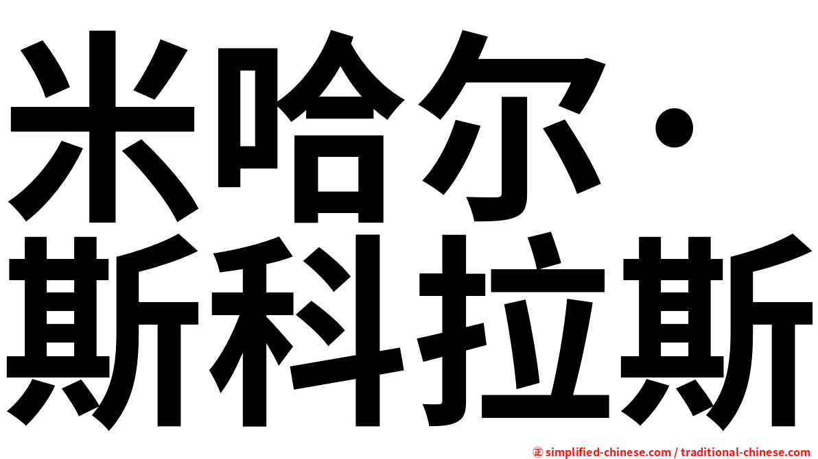 米哈尔·斯科拉斯