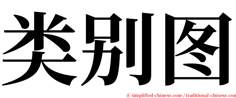 类别图 serif font