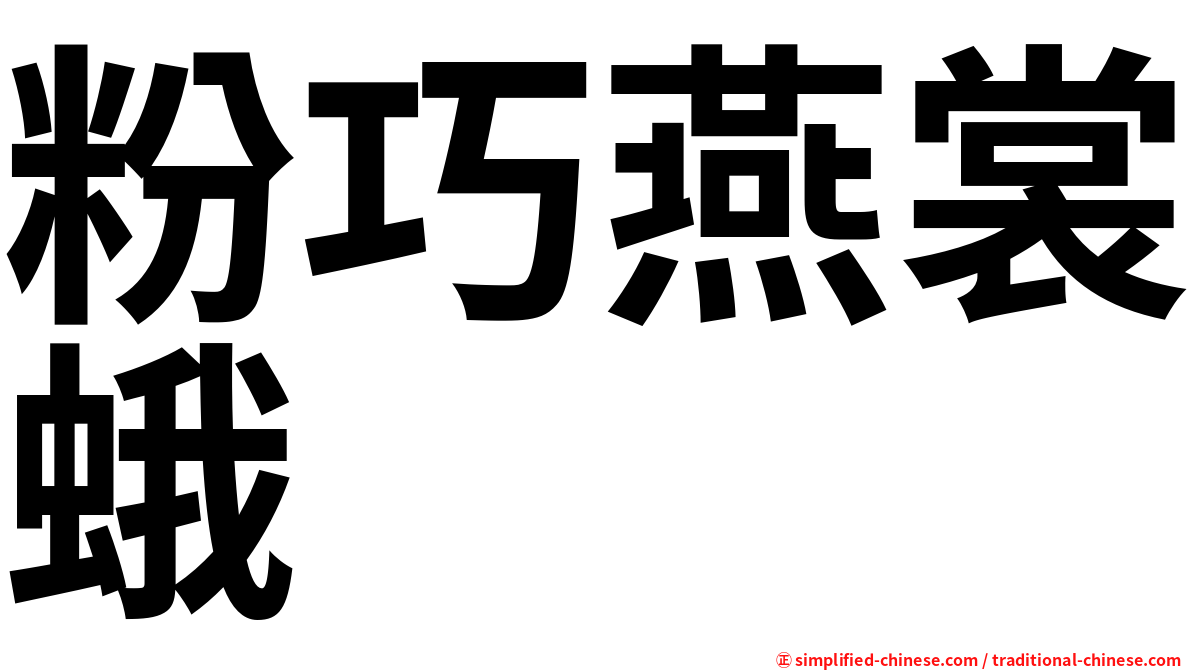 粉巧燕裳蛾