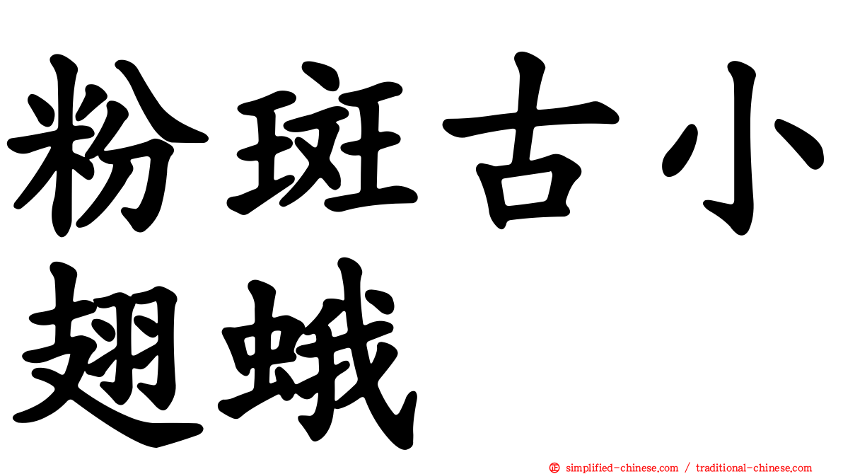 粉斑古小翅蛾