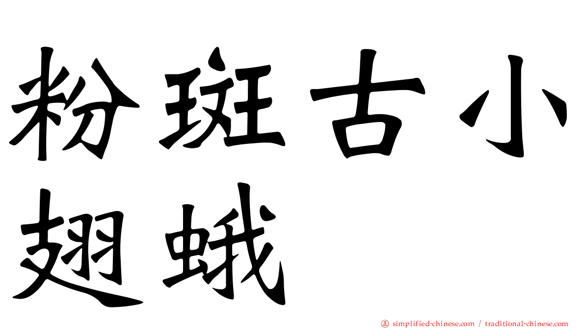 粉斑古小翅蛾