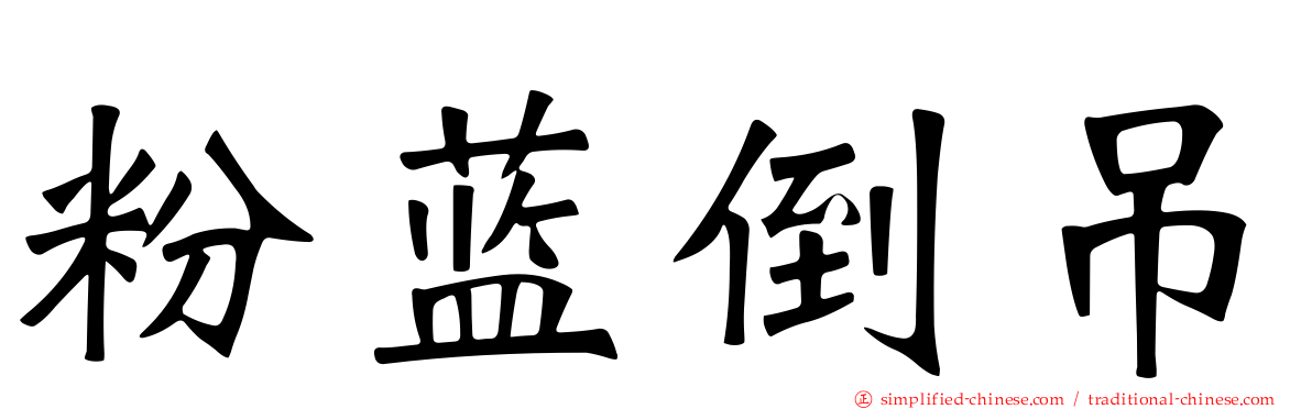 粉蓝倒吊