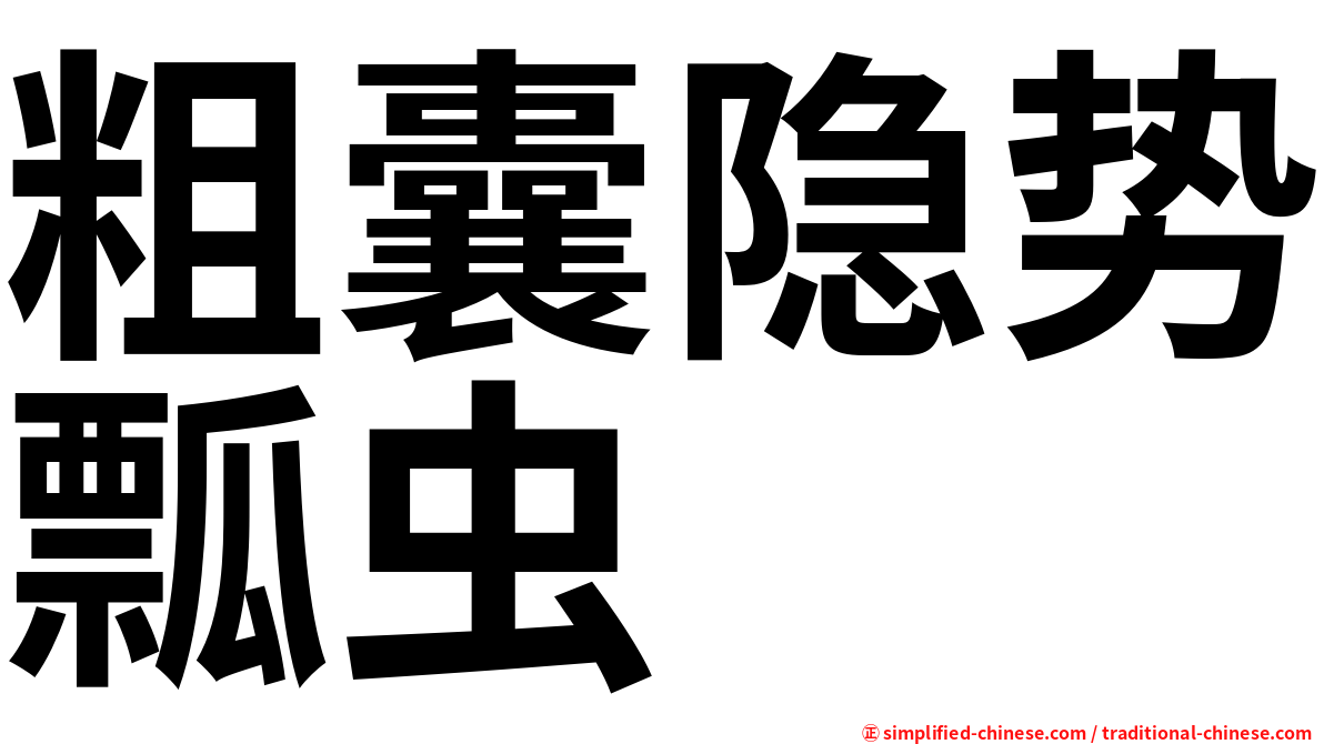 粗囊隐势瓢虫