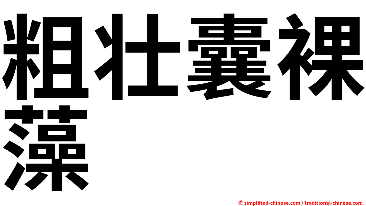 粗壮囊裸藻