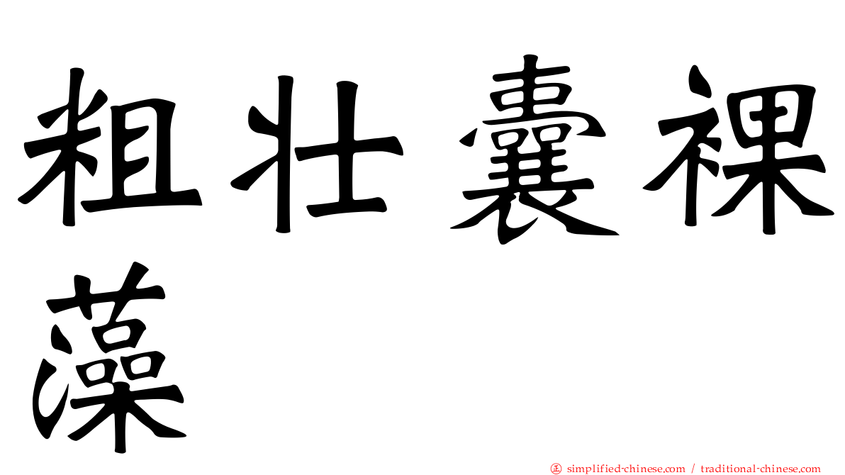 粗壮囊裸藻