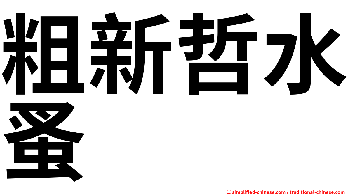 粗新哲水蚤