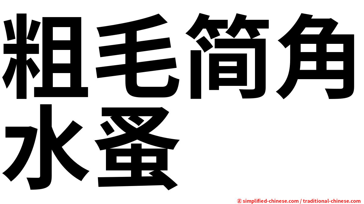 粗毛简角水蚤