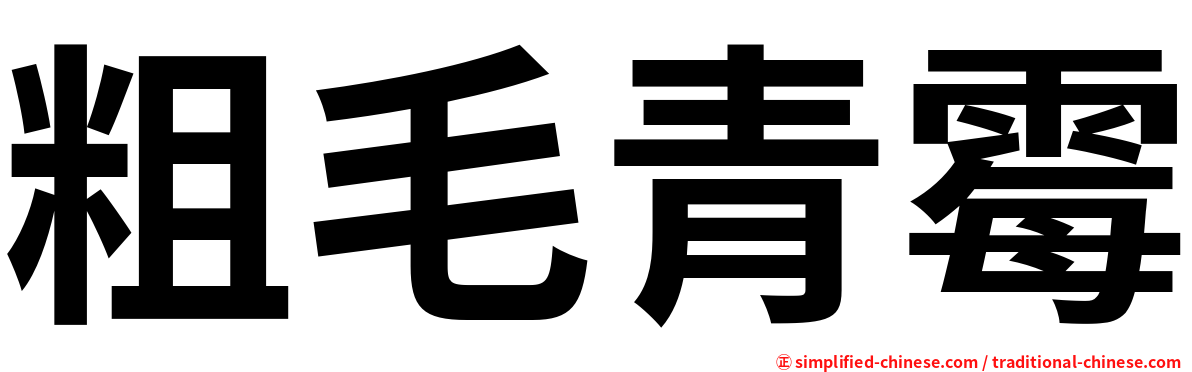 粗毛青霉
