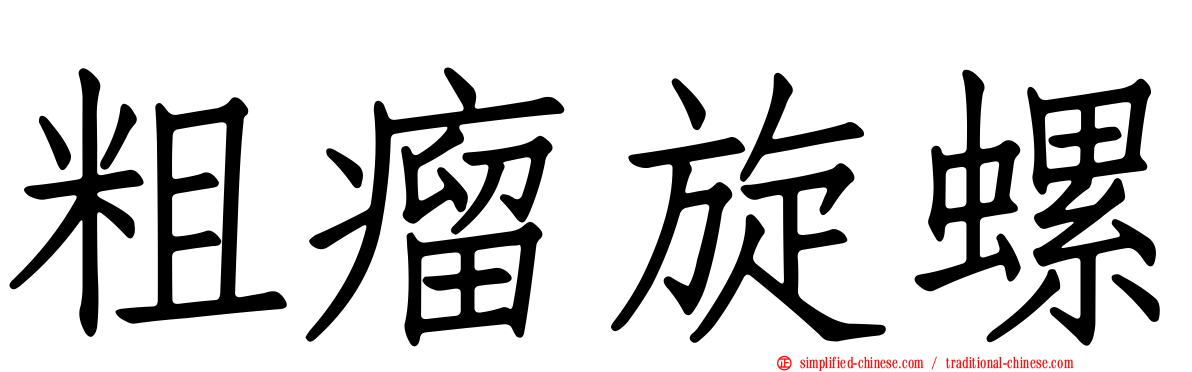 粗瘤旋螺