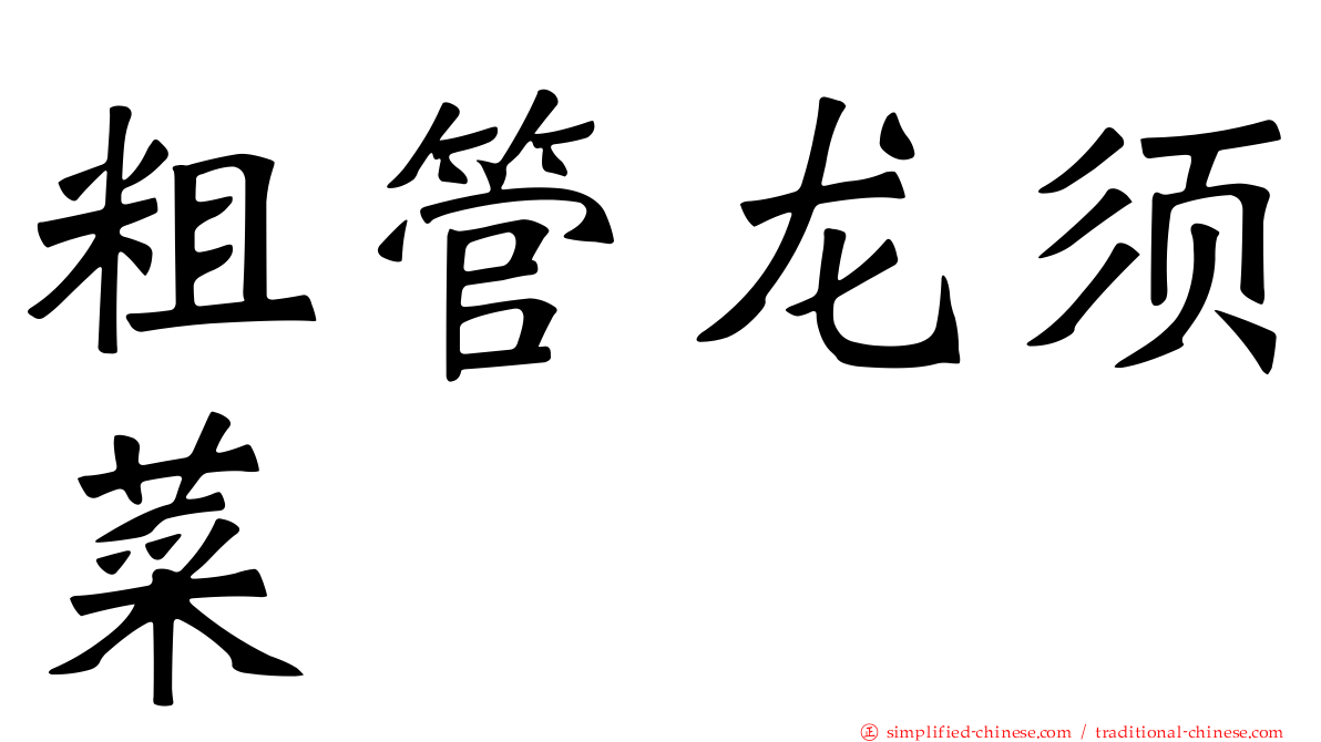 粗管龙须菜