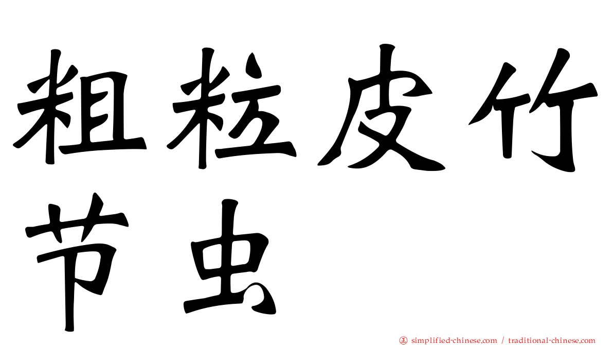 粗粒皮竹节虫