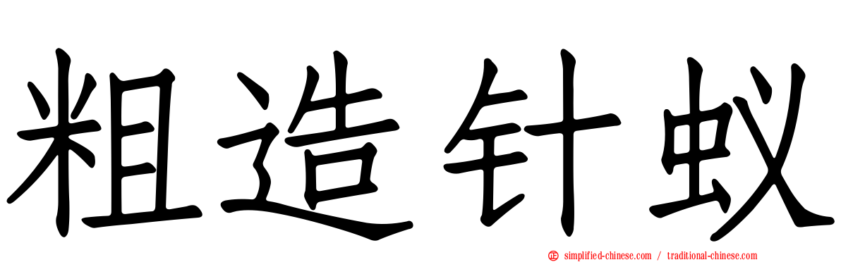 粗造针蚁