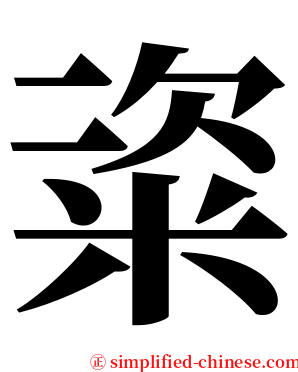 粢 serif font