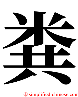 粪 serif font