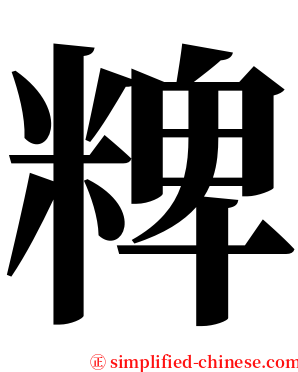 粺 serif font