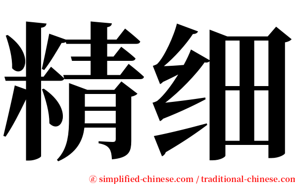 精细 serif font