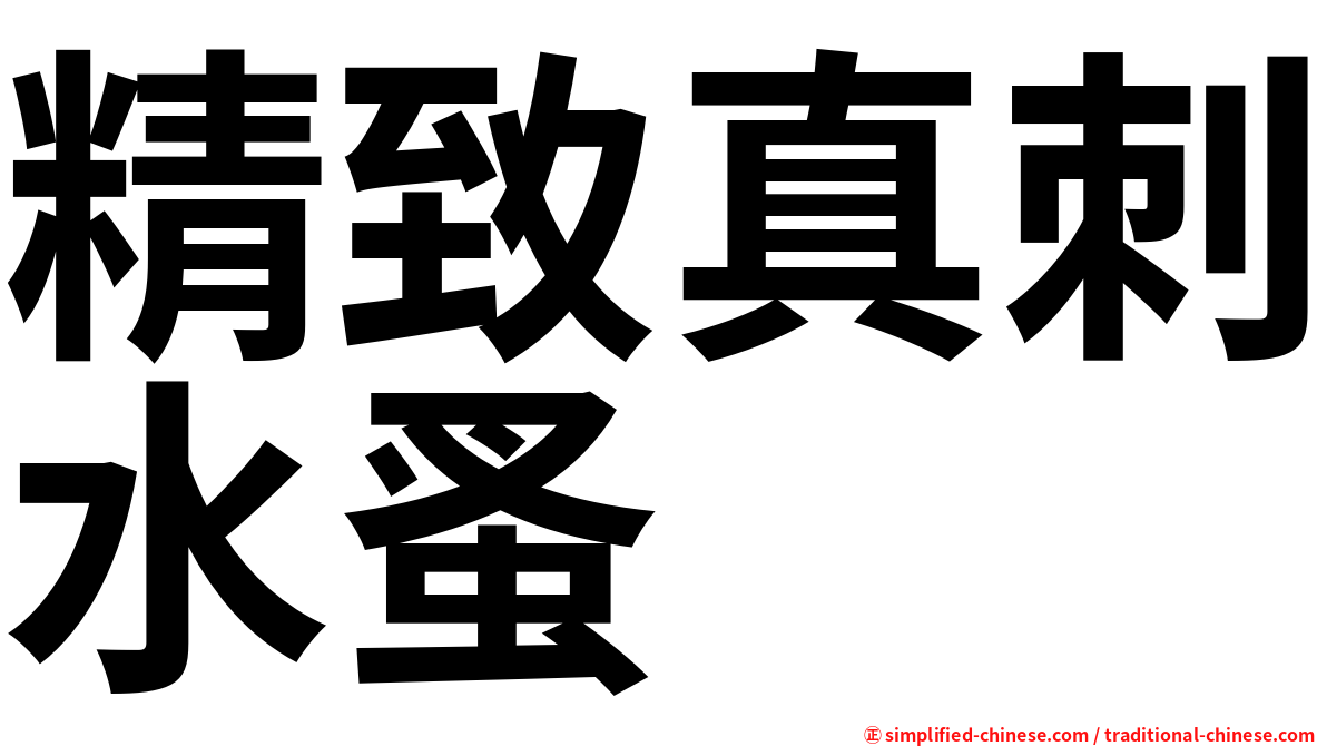 精致真刺水蚤
