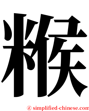 糇 serif font
