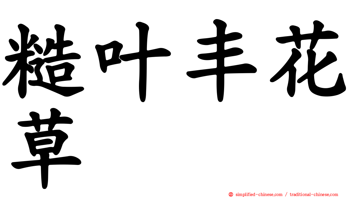 糙叶丰花草