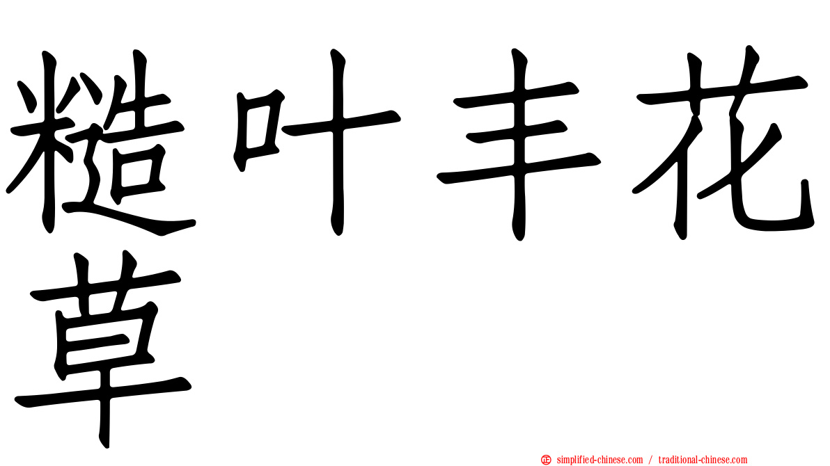 糙叶丰花草