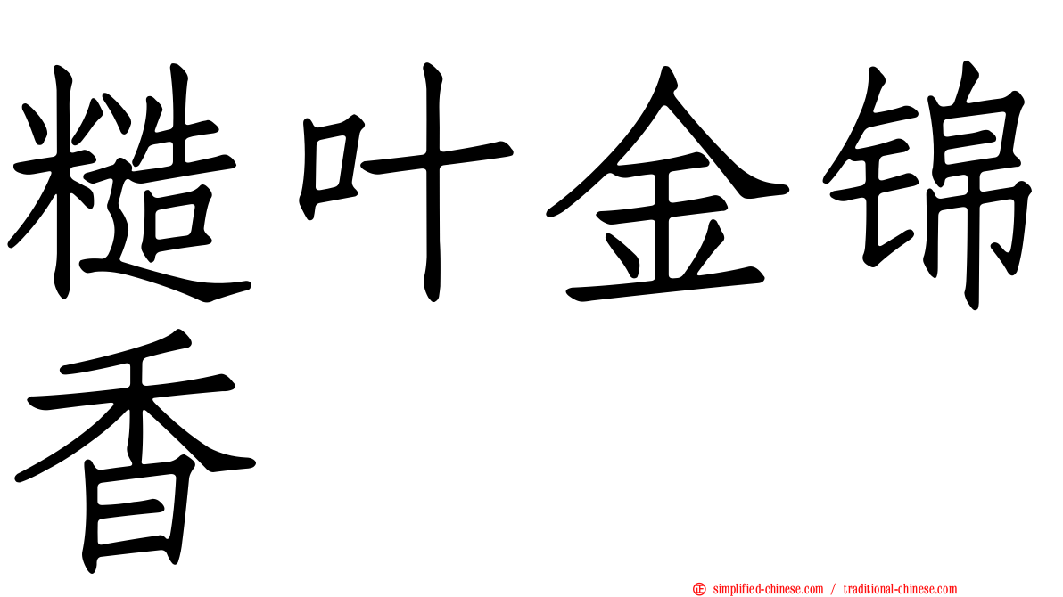 糙叶金锦香