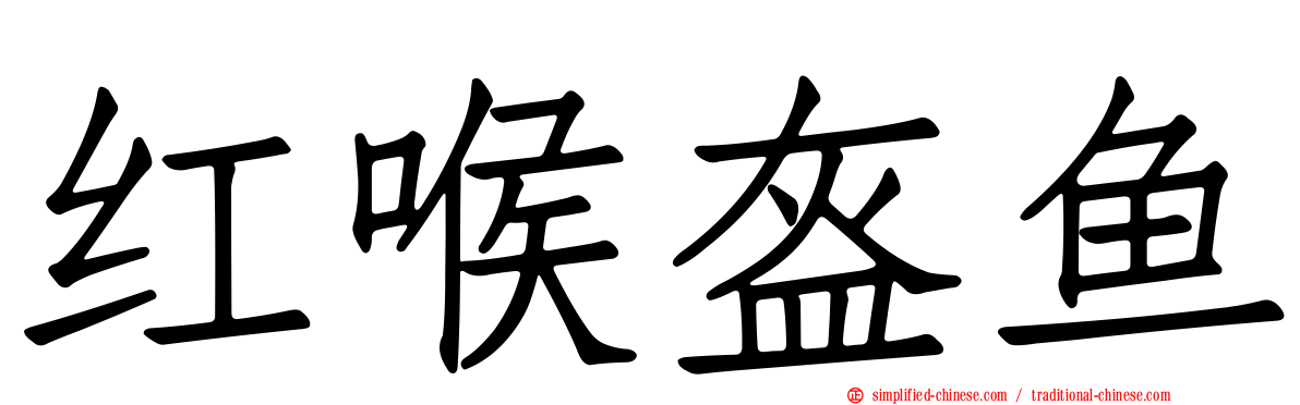 红喉盔鱼