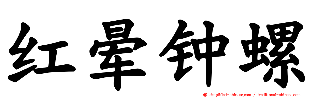 红晕钟螺
