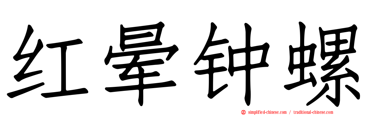 红晕钟螺