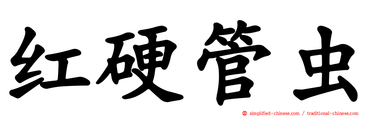 红硬管虫
