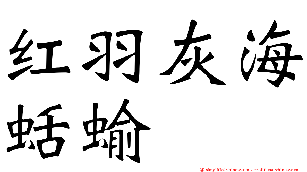 红羽灰海蛞蝓