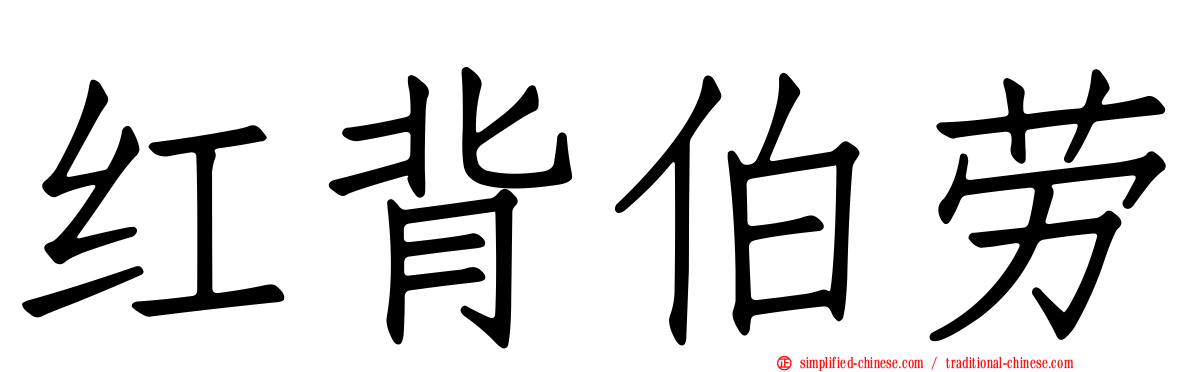 红背伯劳
