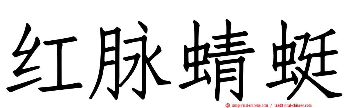 红脉蜻蜓
