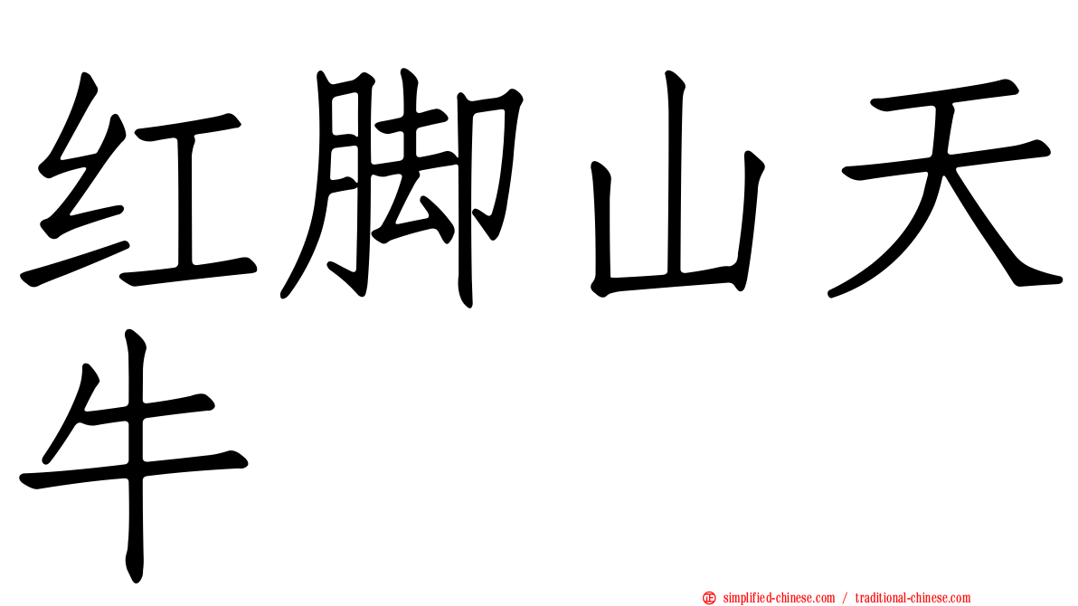 红脚山天牛