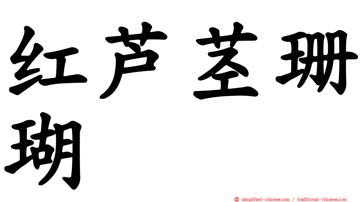 红芦茎珊瑚
