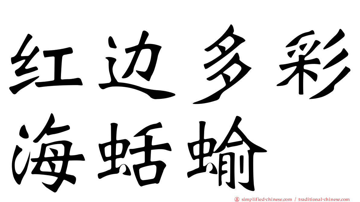 红边多彩海蛞蝓