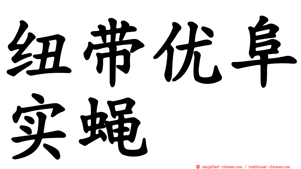 纽带优阜实蝇
